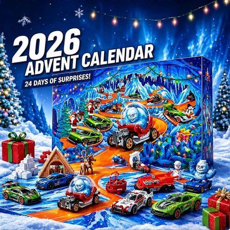 Calendrier de l'Avent 2026 : 24 jours de surprises Thème : Voitures miniatures