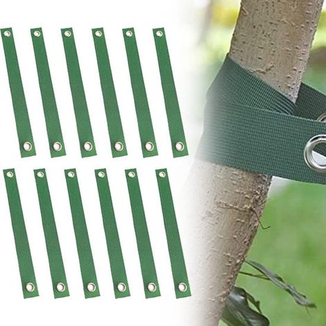 12-teiliges Baumbindeset, robust und langlebig, zur Unterstützung großer Pflanzen kann als Stütze und Spannvorrichtung verwendet werden. (1/5)