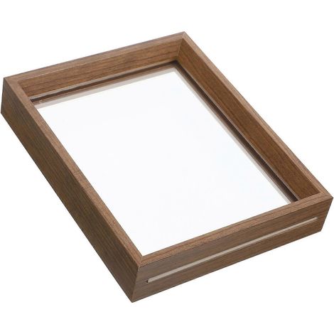 Cadre photo double face en acrylique transparent avec support pour photos (1/4)