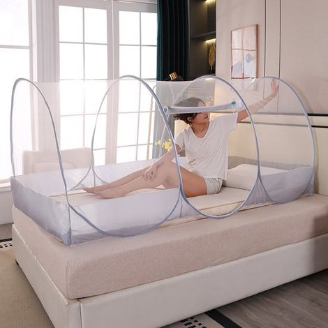 Mosquitera para cama, Tienda de campaña plegable para cama, Mosquitera portátil de viaje, mosquitera adecuada para bebés, camping, siestas, patio (1/5)
