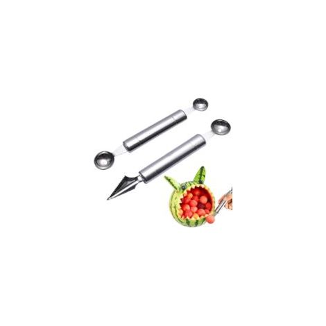 Bardusch-Un ensemble comprenant 2 emporte-pièces sphériques et des outils de sculpture – extracteur de pépins – ustensiles de cuisine à faire soi-même (1/5)