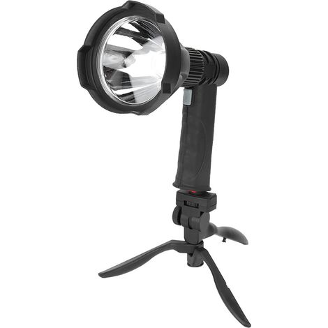 Lampe de travail portable LED XML T6 avec trépied pliable, lampe torche d'urgence et chargement USB (1/5)