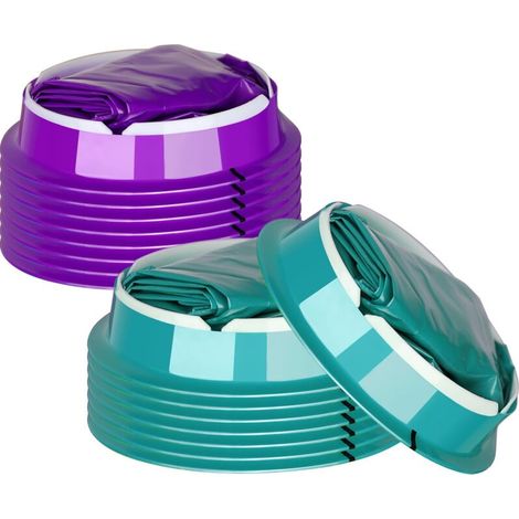 Jetable Vomissements Sacs, Pack de 16 Rot Sacs, Portables et de Sacs à Vomi, 1000 ml Merde Sacs avec le composant logiciel Enfichable pour le Voyage, Avion, Voiture de Maladie (1/5)