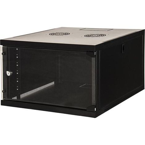Link Accessori LK1907U66N armario rack 6U Bastidor de pared Negro