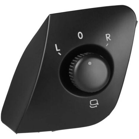 L'extérieur du miroir du côté du bouton interrupteur de réglage perle de rechange pour Ibiza 2009-2015 6J1959565 Noir (1/5)