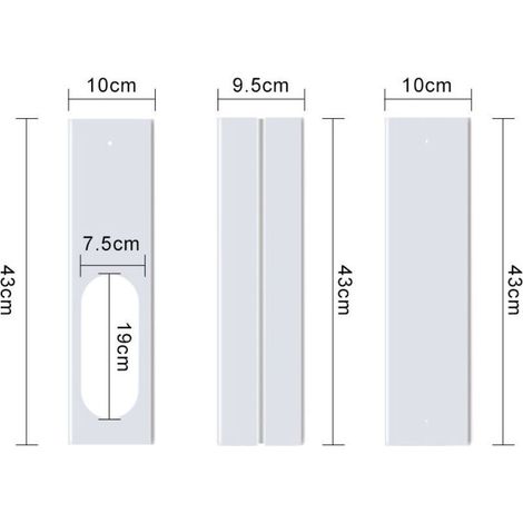 Joint fenêtre pour climatiseur mobile Kit réglable pour tuyau d’évacuation, installation facile (1/5)