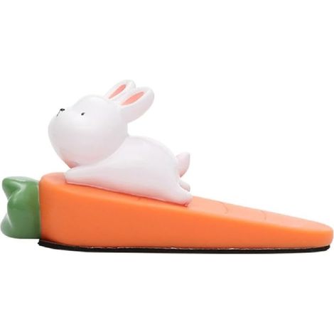 Cale-porte décorative en forme de lapin, à la fois fantaisiste et pratique, pour décorer les portes de la maison.