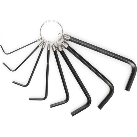 JUEGO LLAVE ALLEN STEIN CARBONO CON ANILLA 10 PIEZAS (1/2)