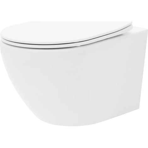 REA WANDHÄNGENDES WC CARLO FLAT MINI WEIß (1/5)