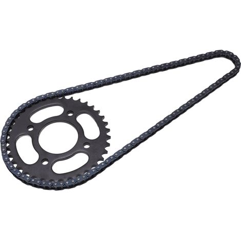 136 maillons chaîne moto 428 37 dents pignon transmission pour 43cc 49cc minimoto scooter cyclomoteur 2 temps pocket bike mini quad ATV (1/5)