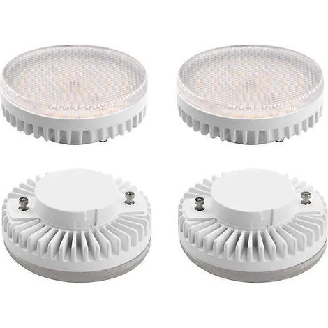 Ampoules LED 5W Gx53 ultra-lumineuses 1000 lm lumière blanche froide 6000K équivalent à des ampoules halogènes de 100W, (4 pièces, non dimmables) (1/5)