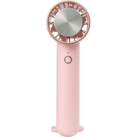Ventilateur Portable - Batterie 2000 mAh - USB Rechargeable - 3 Vitesses - Rose - 65 x 50 x 160 mm - 140 g