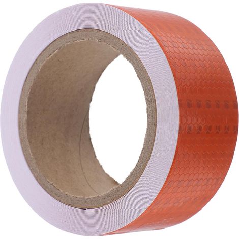 Bandes Réfléchissantes en Pvc Orange pour Extérieur, Ruban Réfléchissant Résistant à L'usure, Haute Visibilité pour Avertissement de Sécurité Nocturne (1/5)