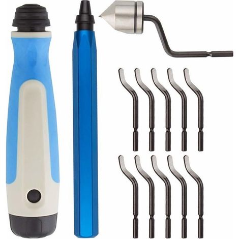 Kit Ébavurage Manuel ASelected - Poignée NG1000 RB1000 Acier Foret BC1651 + 10 Lames BS1010 Outillage Précision (1/5)