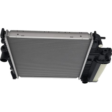 Conjunto de radiador de refrigeración, aluminio de alta calidad, 23,6 x 14,0 x 3,5 pulgadas, apto para sedanes compactos, diseño ligero, sistema de refrigeración eficiente. (1/5)