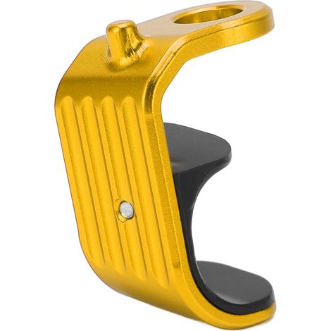 Vélo Crochet E Forme Aluminium Alliage Plastique Poli Léger Design Accroche E pour Brompton Or (1/5)