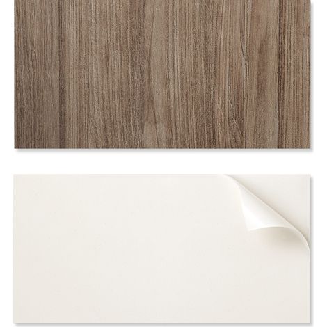 Paquete de baldosas de PVC autoadhesivas con estampado para dormitorio, textura de madera natural, 10x40x20 cm.