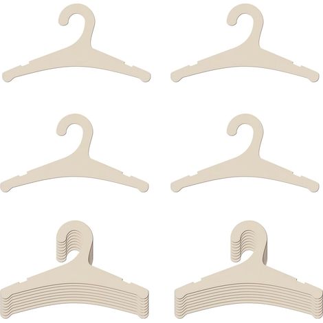 Set mit 20 hölzernen Babykleiderbügeln, 23 cm lange Bügel für Neugeborenenkleidung (Jungen und Mädchen), geeignet für Kinderzimmer, Kinderbetten, Kleiderschränke und andere Orte, praktisch zur Aufbewa