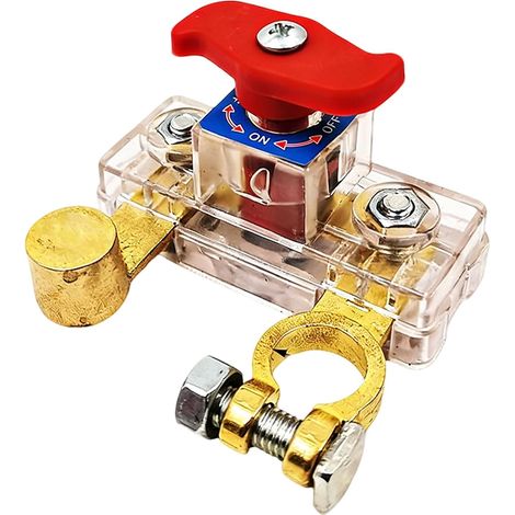Coupe-batterie Voiture 250A Coupe-circuit Principal De Batterie Avec Bouton Rotatif Pour Voitures, Camping-cars, Camions, SUV, Bateaux, Ateliers – Protection Contre Les Décharges Et Les Courts-cir (1/5)