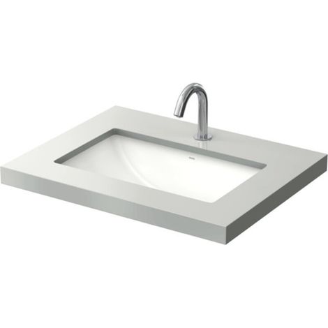 TOTO WU lavabo à encastrer, sans trou pour robinetterie, avec