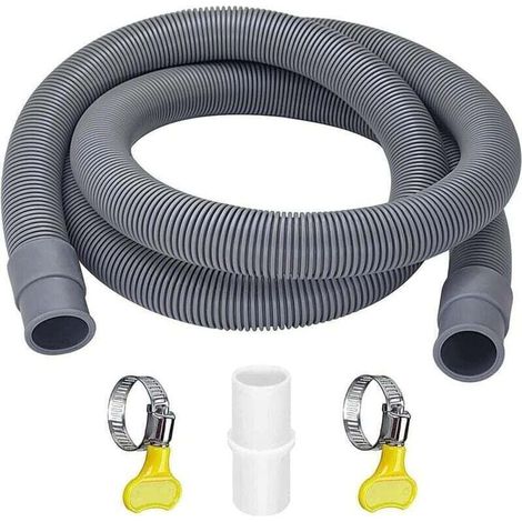 Tuyau d'Évacuation Universel 3m pour Lave-Linge Sèche-Linge et Lave-Vaisselle