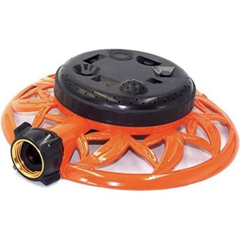Arroseur de pelouse de jardin robuste avec base en métal, extérieur, arroseur rond oscillant (1/5)