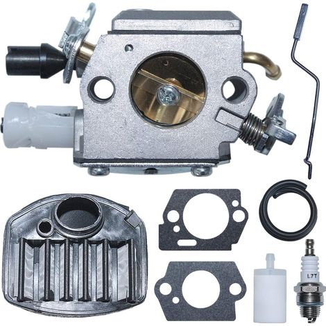 Kit de réglage et filtre à air/carburant pour carburateur 505203001 pour tronçonneuse Husqvarna 359 357XP avec levier de gaz (1/5)