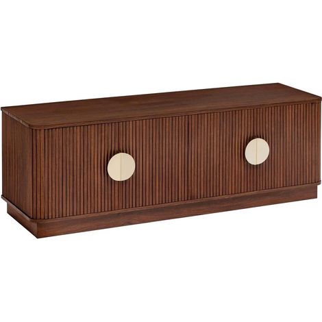 Meuble TV 4 Portes "Wany" 140cm Marron (1/5)