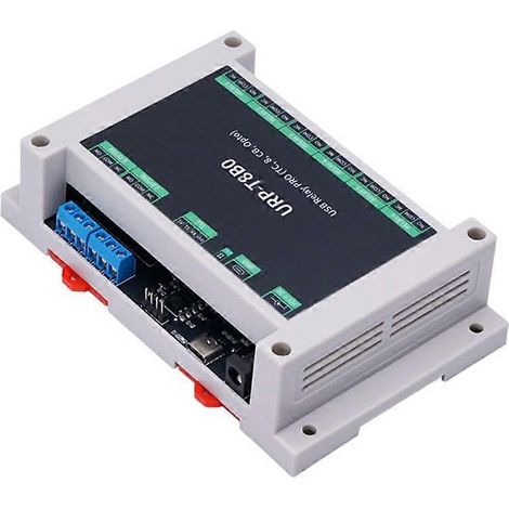 Carte de contrôle industrielle à relais USB PRO 8 voies avec rail d'isolation et relais de contrôle USB/TTL pour applications d'automatisation (1/5)