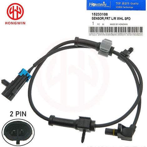 Capteur de vitesse de roue ABS avant gauche/droite 15233108 / 15037208 pour Chevrolet Avalanche Silverado Casillac Escalade GMC Yukon Sierra (1 pièce) (1/5)