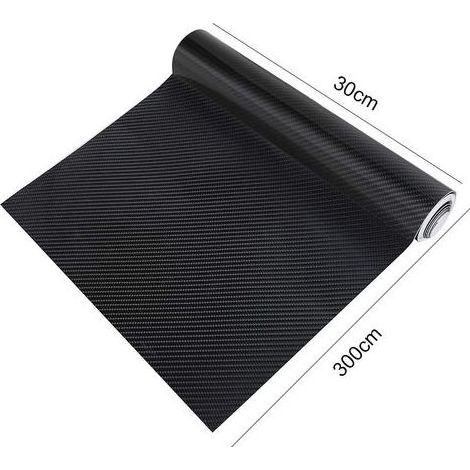 6D Film Autocollant Étanche de Voiture Adhésif Vinyle en Fibre de Carbone 30300CM Imperméable Antiadhésive pour Voiture,Ordinateur,Coque de