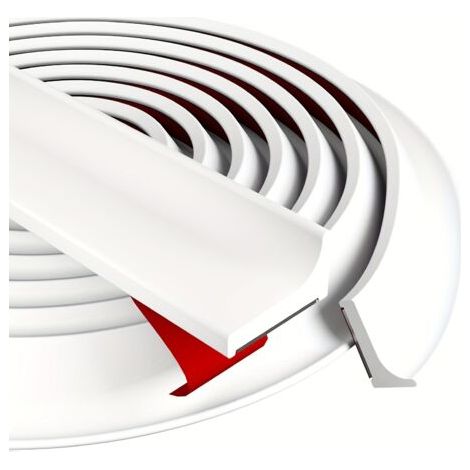 Seuil De Douche Barrage d'eau Silicone Pliable Barriere De Douche Anti Débordement pour La Joint Porte Douche, La Cuisine(Blanc, 2M) (1/5)