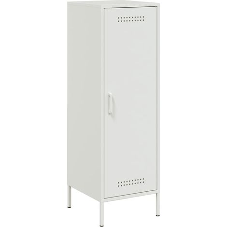 Credenza buffet cassettiera mobile contenitore organizer cucina soggiorno soggiorno alto 36 x 39 x 113 cm acciaio bianco 020032439