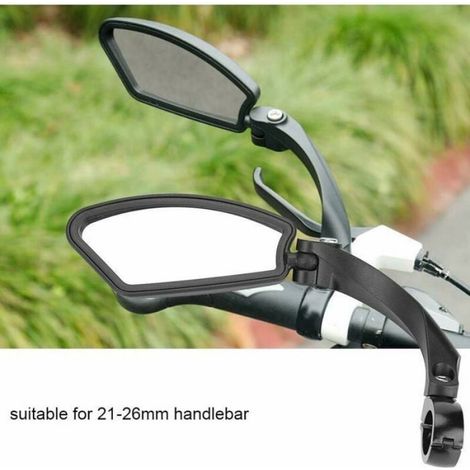 Rétroviseur Vélo - Réglable 180 Degrés - Pour Guidon 21 À 26 Mm - Gauche - 1 Pièce (1/4)