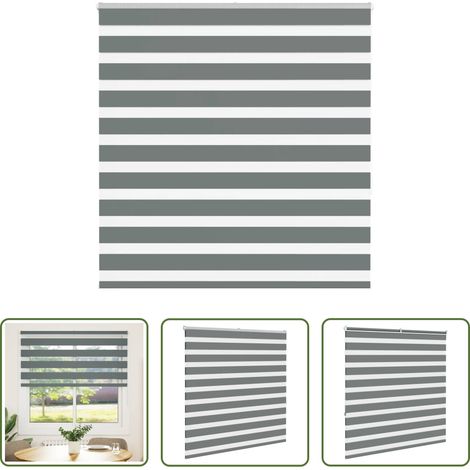 Doppelrollo -  Doppelrollo Dunkelgrau 145x150cm Stoffbreite 140,9 cm Polyester (1/5)