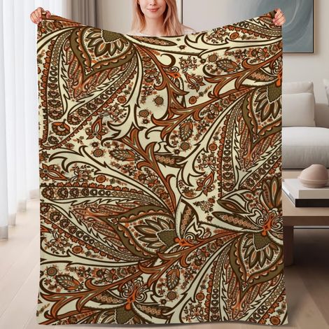 Couverture polaire douce 60x80 pouces, parfait pour lit, canapé, voyage, camping et sortie (1/4)