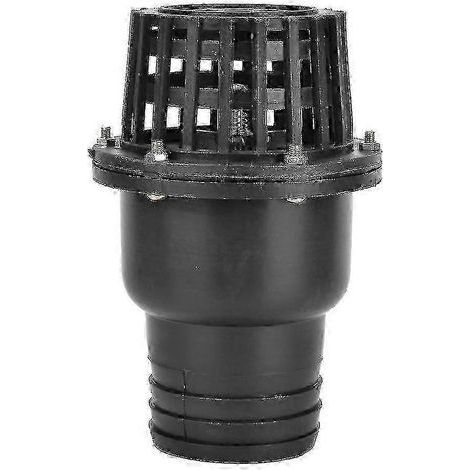 Clapet anti-retour plat en PVC noir de 3 pouces pour pompe à eau ou machine à fluides (1/4)