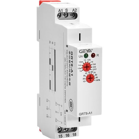 Retarder mise hors tension Relais temporisé à fonction unique 1SPDT 16A Électronique Minuteur Retarder arrêt Relais(AC230V) (1/4)
