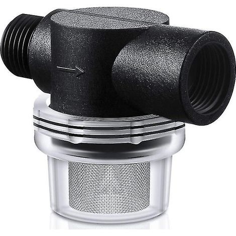 Filtre à eau pour camping-car, filtre à eau universel à 4 points en acier inoxydable, préfiltre mâle (1/4)
