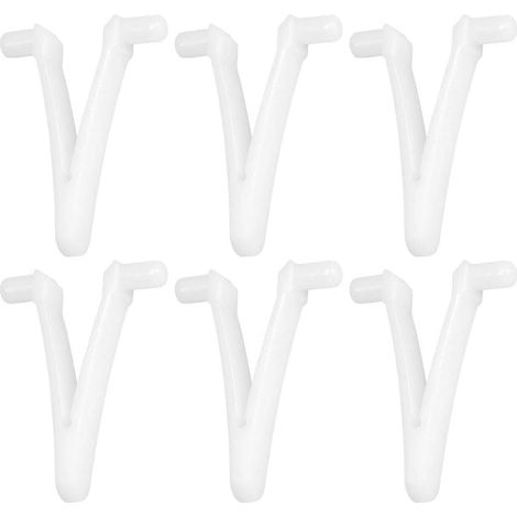 Lot de 6 pinces papillon en forme de V pour brosse de piscine et spa, tête d'aspiration réutilisable pour le nettoyage des piscines et spas (1/5)
