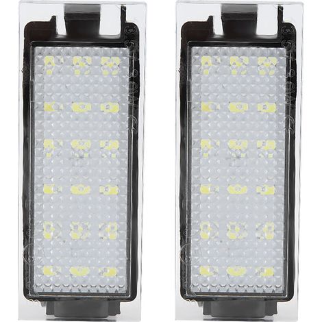 Wasserdichte LED-Kennzeichenbeleuchtung, 2er-Set, stoßfest, für Twingo/Clio (1/4)