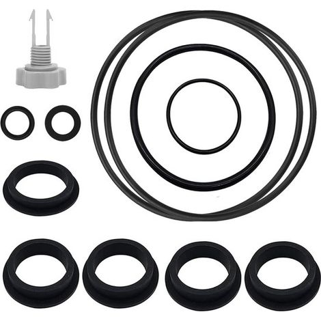 Allecta – Ersatzdichtungen und Reparaturset für Schwimmbadpumpen – 12-teilig – Pumpenteile – Entlüftungsventil – O-Ring-Set (1/5)
