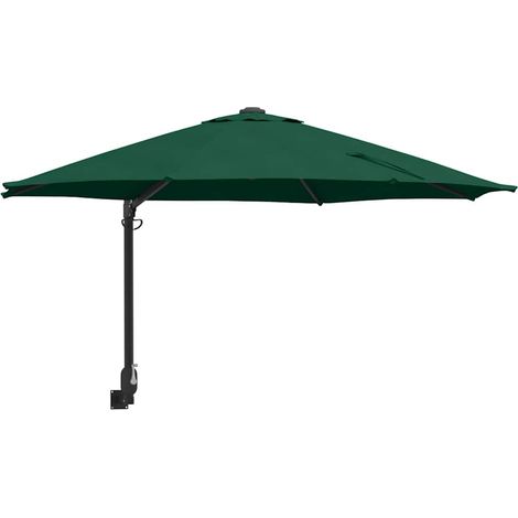 Ombrellone da giardino inclinabile resistente 248 x 248 x 148 cm design moderno per esterni poliestere verde 020058627