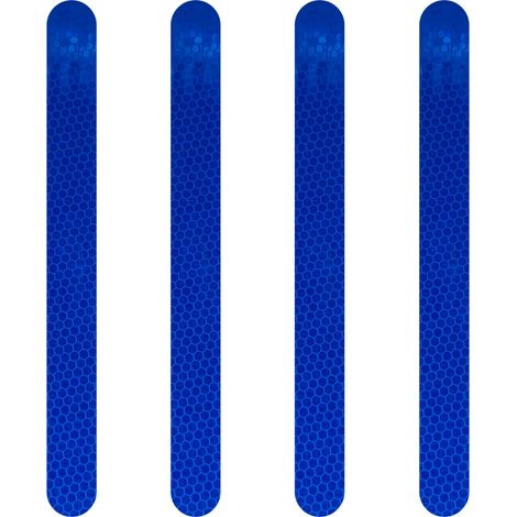 Strisce Adesive Catarifrangenti, 4 pz - Colore: BLU