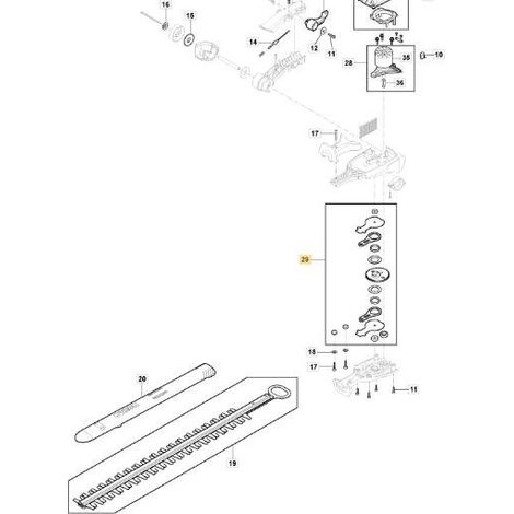 KIT DE ENGRANAJES MH 900 LI 48 ORIGINAL STIGA - 118811361/0