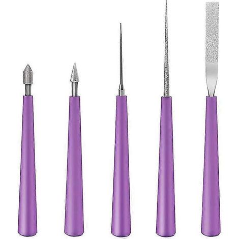 Set mit 5 Diamantbohrern für Glas-, Kunststoff-, Metall- und Holzperlen. Werkzeug zur Lochvergrößerung. (1/5)