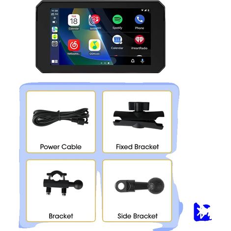 Monitor de presión de neumáticos TPMS, diseño resistente al agua, doble conectividad, pantalla PND de 5 pulgadas (1/2)