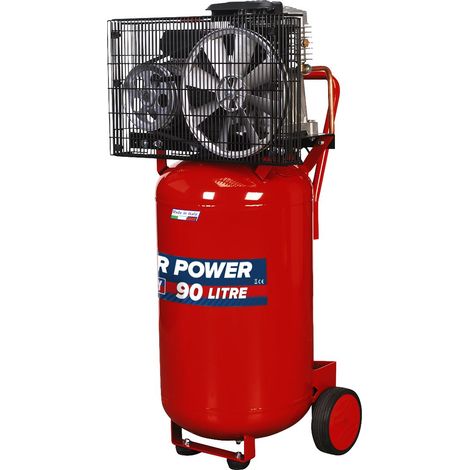 Sealey Compressor 90L Vertical Belt Drive 3hp SAC1903B (1/5)