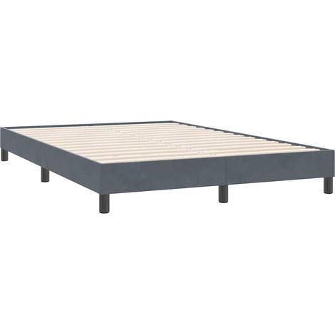 Maison Exclusive - Bettgestell ohne Matratze Dunkelgrau 160x220 c