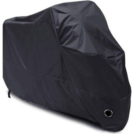 Housse de protection moto imperméable et résistante au froid – 190T noir, XL (230 x 95 x 125 cm), anti-poussière (1/5)